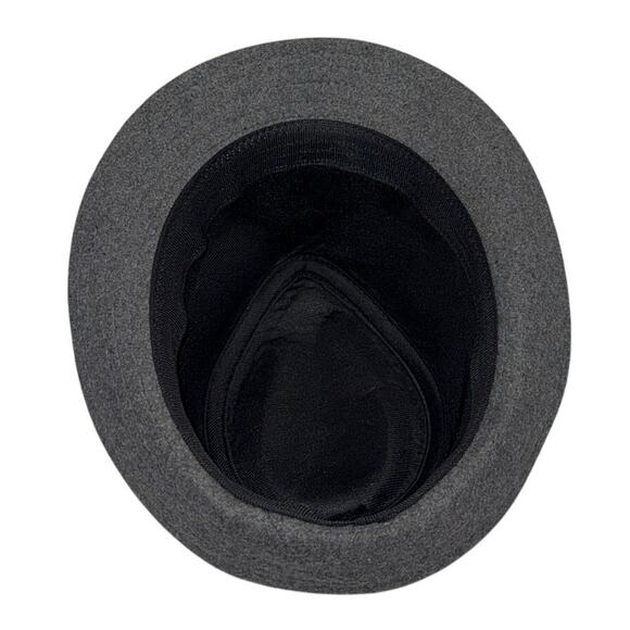 D&Y Gray Wool Blend Fedora Hat Buckle Band Style AFD0683 Men’s Women’s Unisex - Picture 5 of 7